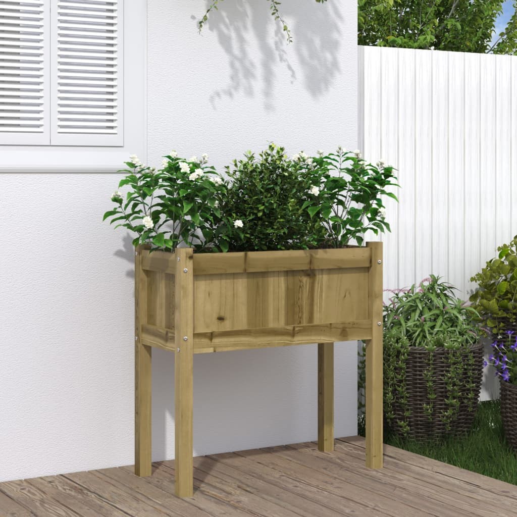 Fioriera Rialzata 70x31x70 cm Legno di Pino vidaXL - Resistente