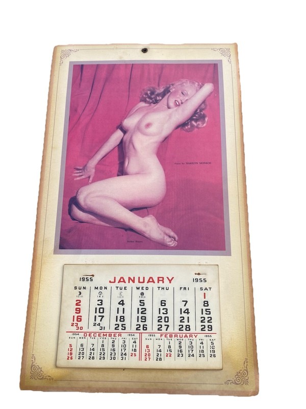 VINTAGE MARILYN MONROE Golden Dreams photo CALENDAR 1955-Old Stock- Unused.