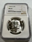 1968-D  KENNEDY  US Half Dollar,   MS65 by NGC,   a SUPERB looking coin!!!!