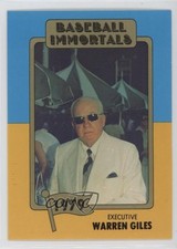 1980-87 SSPC Baseball Immortals Warren Giles #167 HOF 0z0n