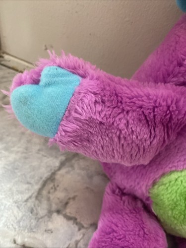 Popples Pancake Purple Blue Orange Plush Mattel Stuffed Animal 1985 Vintage - Picture 4 of 12
