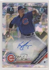 2019 Bowman Chrome Prospect Atomic Refractor 48/100 Keegan Thompson Auto 8p8