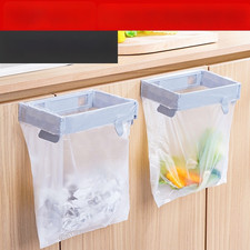 Plastic Foldable Trash Bag Holder for Wall or Cabinet Door 18.5x12.6x6.5cm
