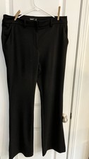 Simply Vera Vera Wang Dress Pants Women’s 12 Black Bootcut Stretch Polyester 