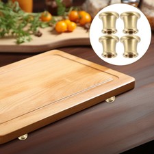 8pcs Brass Board Riser Feet 16MM Gold Furniture Stand Legs for Wood