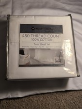 Member s Mark 450 Thread Count 100 Cotton Full / Double Sheet Set Beige New