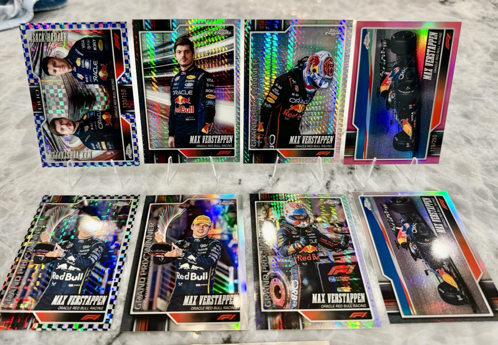 2026 Topps Chrome F1 Max Verstappen 40 CARD LOT! Serial # + Refractors + Logo... view 3