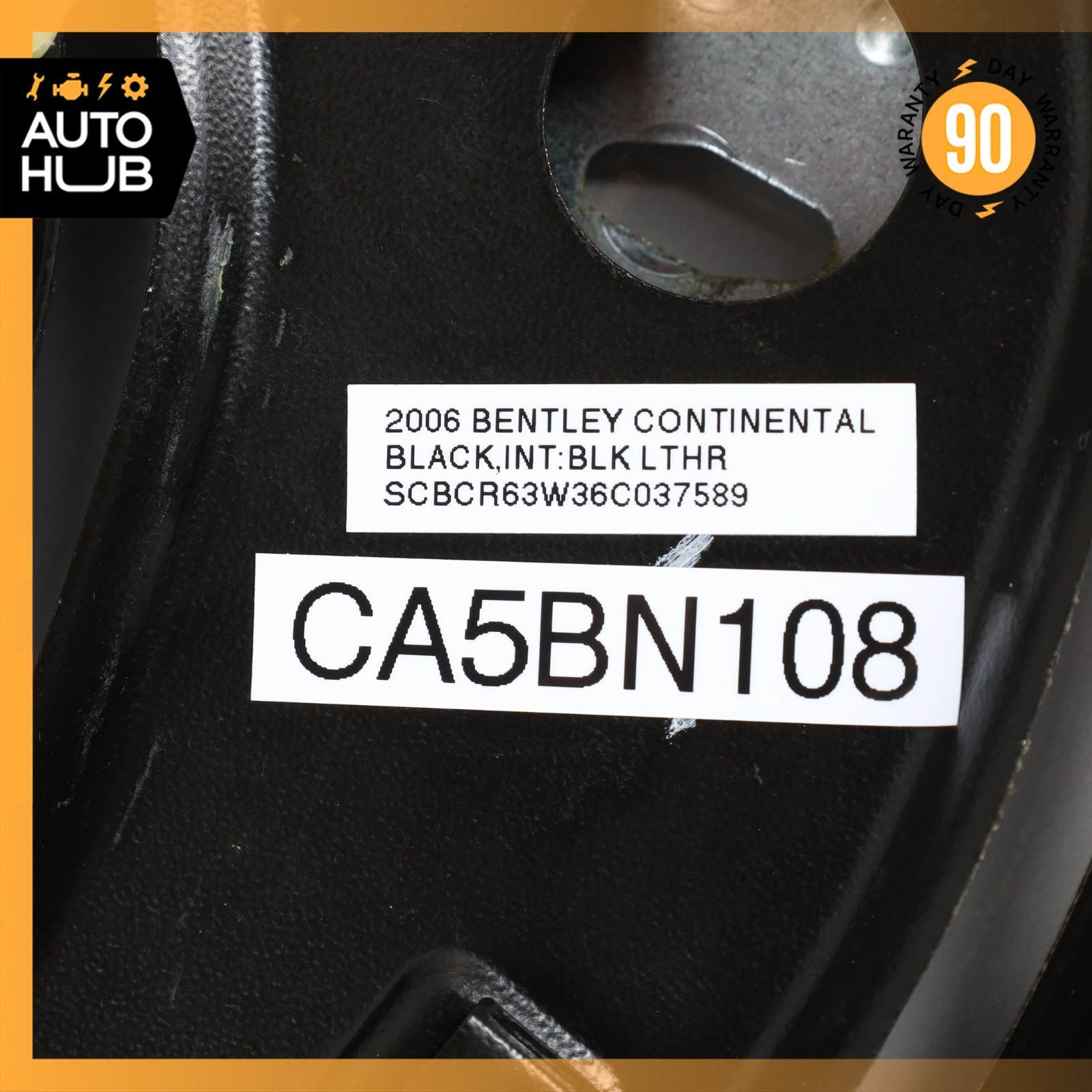 06-07 Bentley Continental GT Coupe Rear Right Side Window Regulator OEM 61k