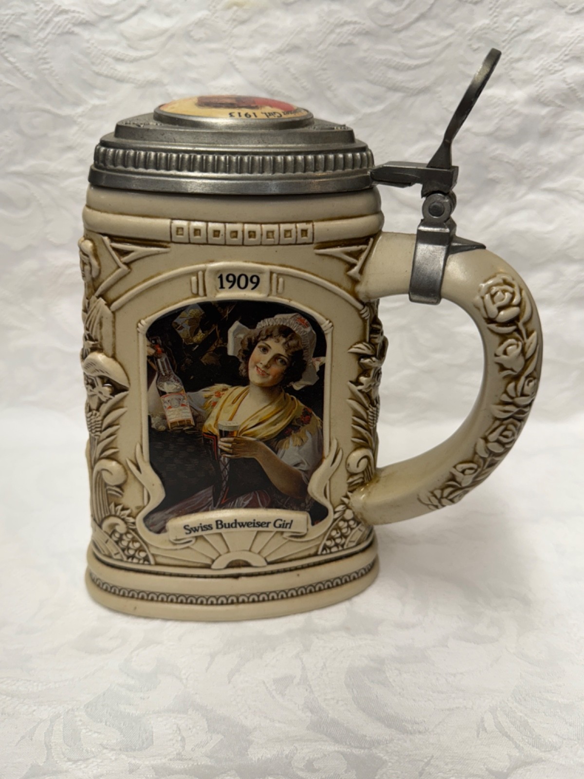 1997 Budweiser CB6 Girls Stein Members Only Anheuser-Busch Collector Vintage