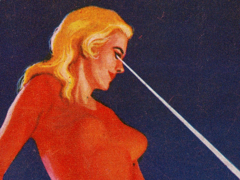 1957 Retro Sci-Fi Woman Art Poster – Vintage Poster Wall Decor – Science Fiction - Image 2 of 4