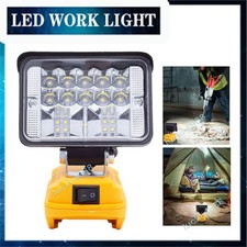 Cordless Led Work Light For Dewalt 20v Battery Flood Light Portable Flashlight
