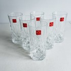 Highball Glass Crystal "Radial Highball" by RCR Cristalleria Italiana 6 Pieces