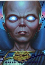 2022 Marvel Masterpieces EPIC PURPLE #26 Uatu the Watcher #/199