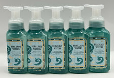 5 Pack Bath & Body Works Gentle Foaming Hand Soap Bergamot Waters 8.75oz Each