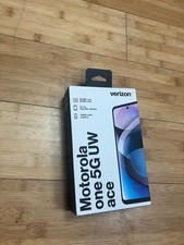 New/Sealed - Verizon Motorola One 5G UW Ace Prepaid - Volcanic Gray - 64GB