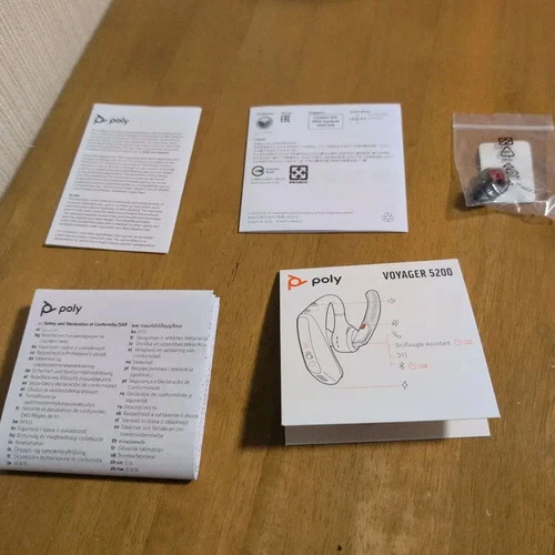 PLANTRONICS Poly Voyager 5200 Bluetooth Headset 4-Mic Noise Cancelling DSP - Picture 7 of 7