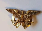 Vintage WW2 US Army Military Sea Transport Service Cap Hat Badge