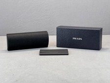 Prada Eyeglasses Case Black w/ Box  Cloth  New  Authentic