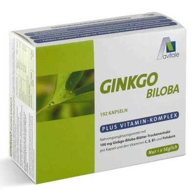 2x GINKGO 100 mg Kapseln+B1+C+E 192 ST