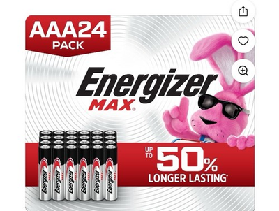 #ad 24 Energizer AAA Max Alkaline Battery $15.00