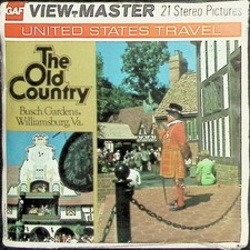 The Old Country Busch Gardens Williamsburg 3d View-Master 3 Reel Packet SEALED