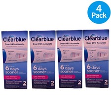 Clearblue Early Detection Pregnancy Test 8 Tests Total 4 Pack Exp 2027