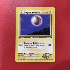 1st Edition Lt. Surge's Voltorb 86/132 Gym Challenge WoTC Pokémon TCG 2000 NM
