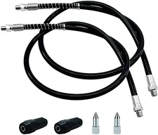 Grease Gun Hose Kit Flex Hoses Couplers and Nozzles