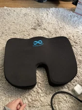 Everlasting Comfort Memory Foam Back Cushion Black