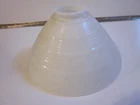 VTG WAFFLED Dome Torchiere White Milk Glass Lamp Shade With 3” Fit 10" X 5.25"