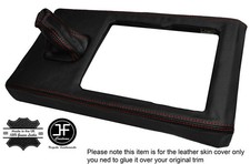 ROTE NÄHTE MITTELKONSOLE HI LOW GEAR LEDERBEZÜGE PASSEND FÜR RANGE ROVER CLASSIC