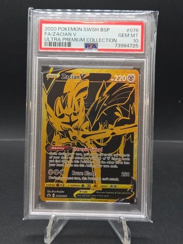 Pokemon 2020 Zacian V SWSH076 Sword & Shield Promo Holo English PSA 10