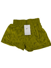 Nike Dri-FIT Big Girls High Waist Training Gym Shorts Green Sz M New FB1095-390