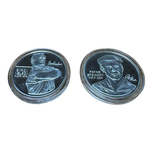 Monedas de plata PGA Tour Partners Club, Byron Nelson y Payne Stewart 2 OZ .999 - Imagen 6 de 6