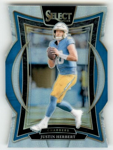 2024 Panini Select Prizm Concourse Die Cut Justin Herbert Los Angeles Chargers