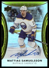 2022-23 Upper Deck Trilogy Gold Mattias Samuelsson Auto #62