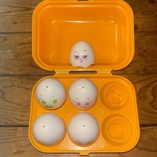 Vintage 1993 Orange Tomy Hide N Squeak Eggs Shape Color Sorting INCOMPLETE READ