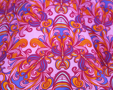 Art Nouveau Pink 100% Cotton 150cm Wide Digitally Printed Fabric for Crafting