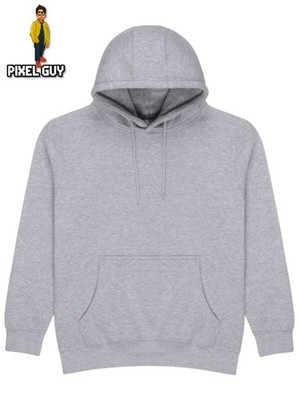 Crafters Apparel Premium Pullover Hoodie 280GSM Heather Grey 3-End Fleece L