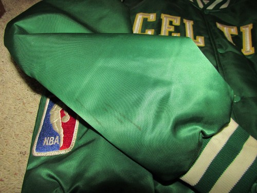 Men's Vintage NBA Basketball Starter Boston Celtics Satin Jacket USA Large - Picture 10 of 14