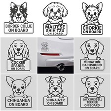 Car Sticker | Dog On Board Car Sticker | Cute Dog Decal |  Pet Sign | Pet Owners