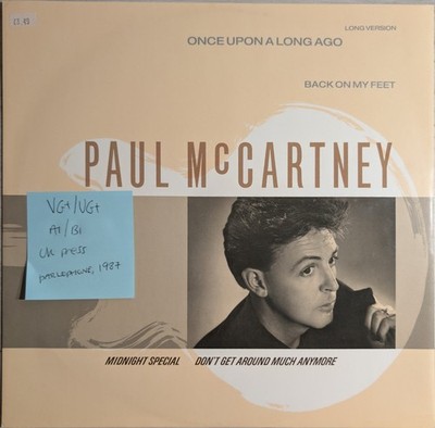 Paul McCartney Once Upon a Long Ago Vinyl Record VG+/VG+ 12R6170 1987 