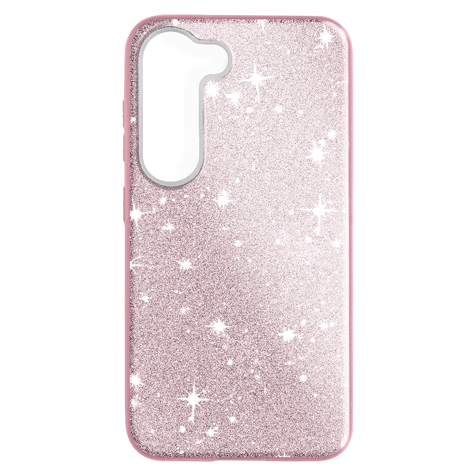Coque Galaxy S23 Plus Avizar en silicone transparent pailleté et polycarbonate rigide antichoc