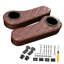 Golf Cart Armrest with Cup Holder for EZGO/Club Car/Yamaha, No Drilling