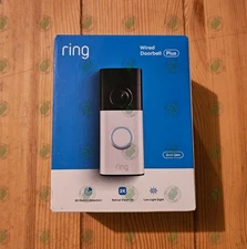 RING Wired Doorbell Plus (2nd Gen) Retina 2k & 3D Motion Detection NEW & SEALED