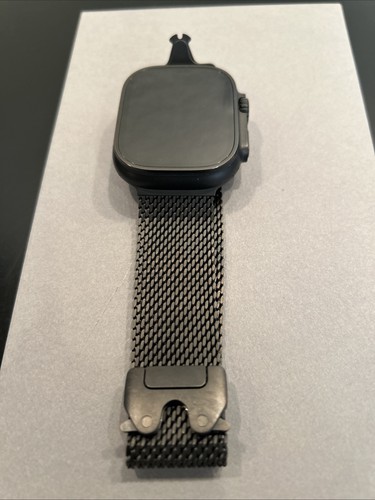 Apple Watch Ultra 2 49mm Titanium Case Blk Titanium Milanese Loop GPS+Cellular - Zdjęcie 8 z 9
