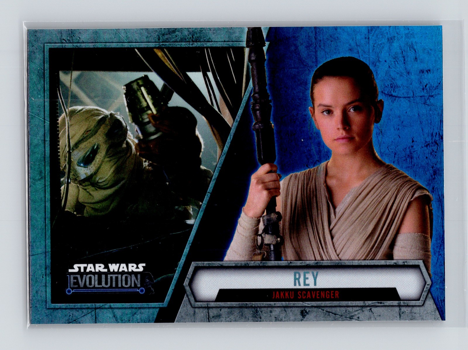REY: JAKKU SCAVENGER 2016 Topps Star Wars Evolution Blue #90 C2