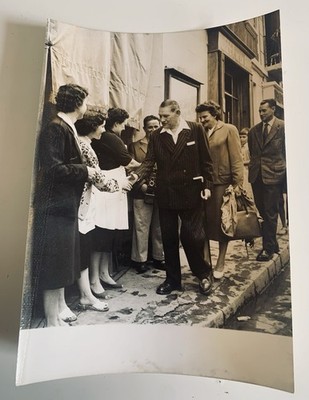 RENE COTY - GENEVIEVE EGLOFF (seine Tochter) - ORIGINAL PRESSEFOTO 13x18cm