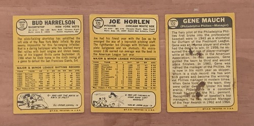 1968 Topps Vintage Baseball 57 Card Lot Rookies, Veterans, All Stars Low Grade - Picture 9 of 9