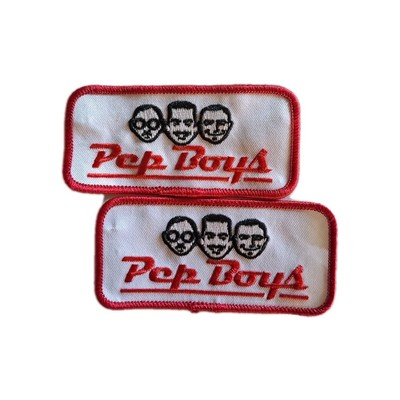 #ad #ad Pep Boys Patch Lot Of 2 Auto Performance Services Tech HotRod Embroidered Pair $35.00